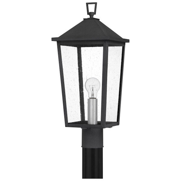 Stoneleigh Mottled Black One-Light Outdoor Post Lantern, image 2