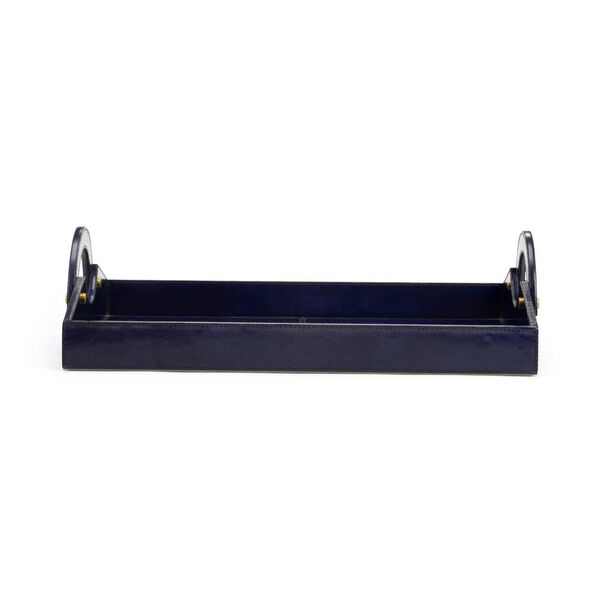 Midnight Blue Leather Tray, image 2