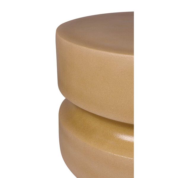 Provenance Signature Ceramic Latte 18-Inch Balance Stool Accent Table, image 4