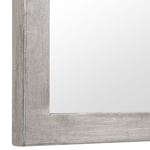 Aster Silver Leaf Finish Arch Wall Mirror, image 5