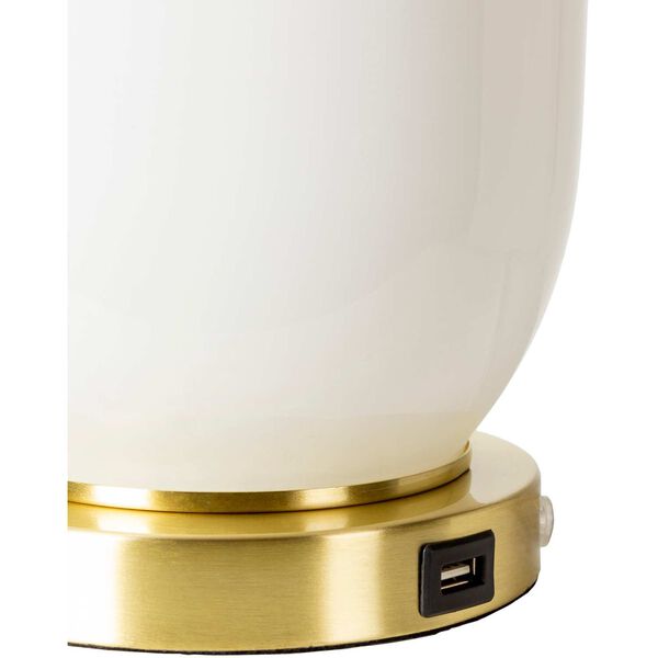 Monroe White One-Light Table Lamp, image 3