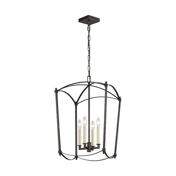 Thayer Smith Steel Four-Light Chandelier, image 1