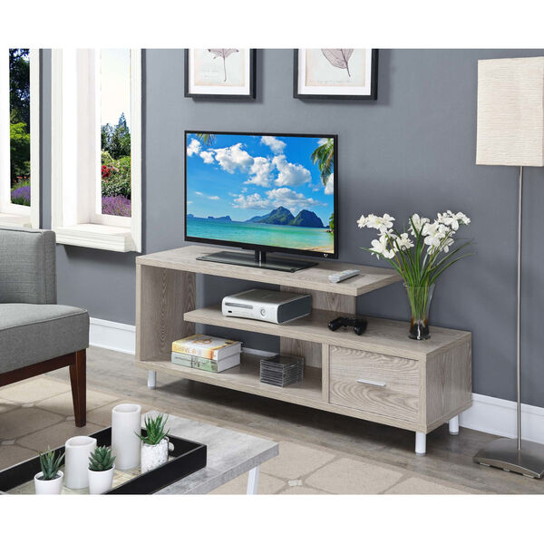 Seal II Ice White 60-Inch TV Stand, image 1