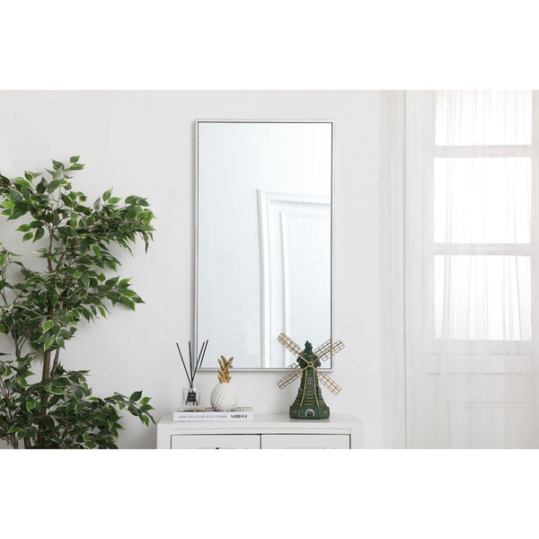Eternity Silver 20-Inch Rectangular Mirror with Metal Frame, image 2