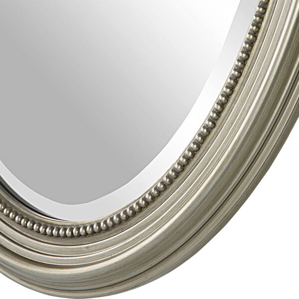 Wellington Silver Beaded Oval Wall Mirror, image 5