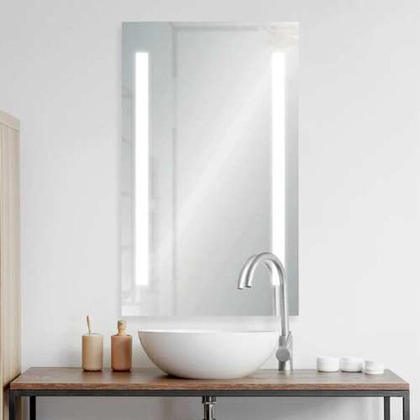 Oria Silver 24 x 40 Inch Bathroom Mirror, image 1
