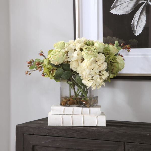 Cecily Cream and Sage Hydrangea Bouquet, image 2