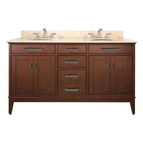 Madison 60-Inch Vanity Only in Tobacco Finish, image 1
