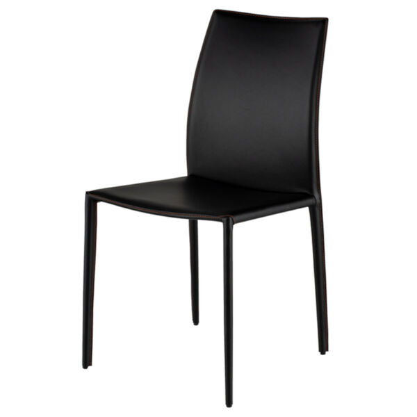 Sienna Matte Black Dining Chair, image 1