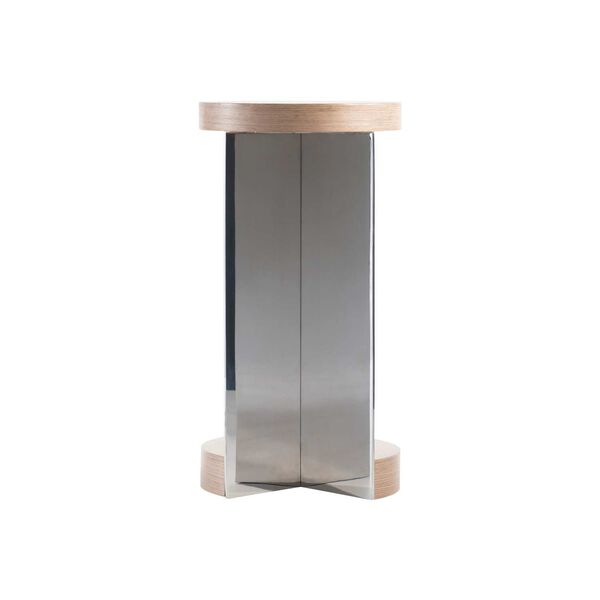 Modulum Natural and Stainless Steel Accent Table, image 6