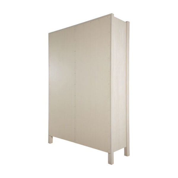 Elias Cerused White and Natural Bay Cabinet, image 3