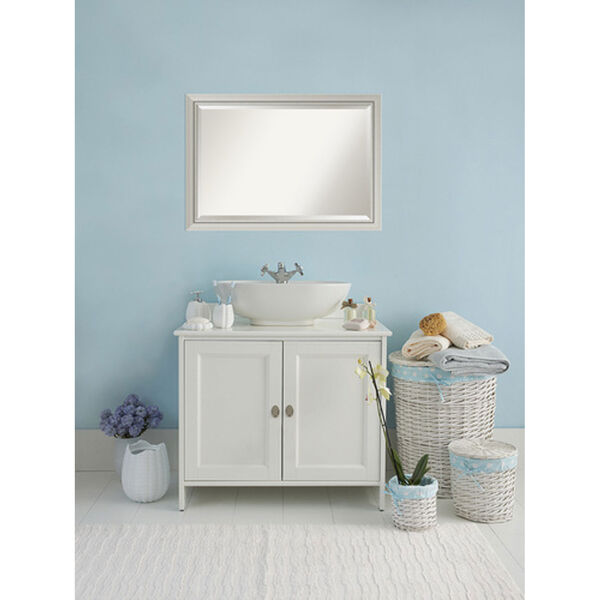 Romano Narrow Silver 40 x 28 In. Bathroom Mirror, image 4