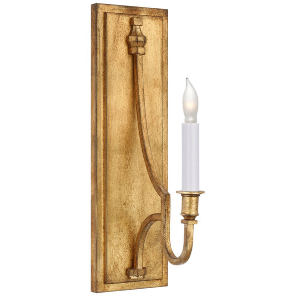 Mykonos Medium Sconce in Gilded Iron by Chapman  and  Myers, image 1