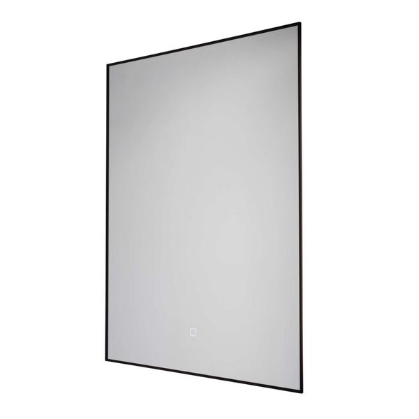 Reflections Matte Black LED Wall Mirror, image 1