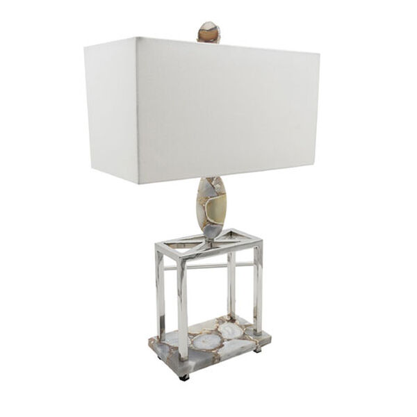 Agate Silver Grey Table Lamp, image 1
