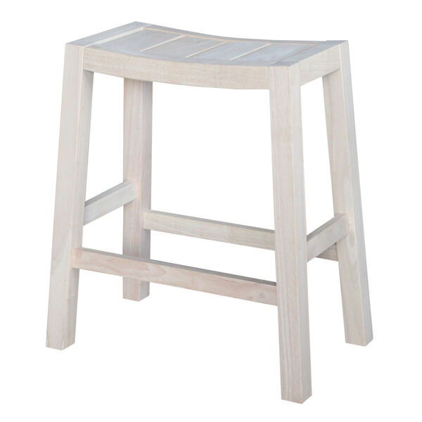 Unfinished 24-Inch Ranch Stool, image 1