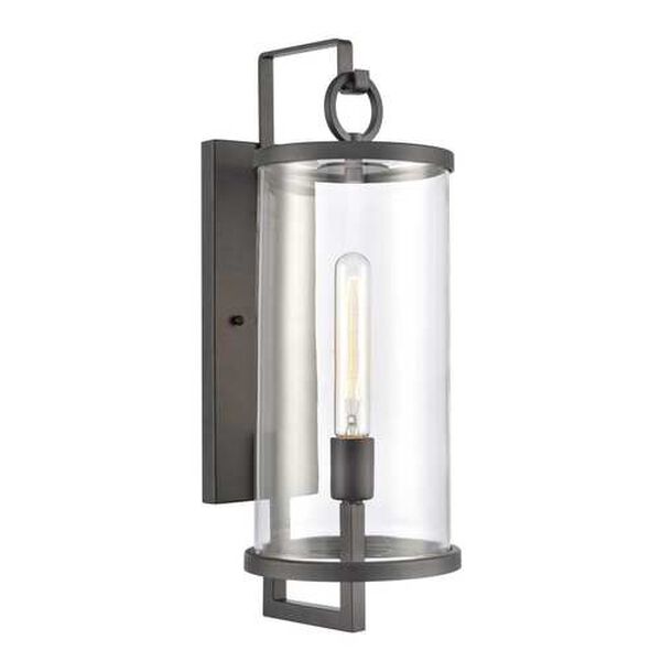 Hopkins Charcoal Black 20-Inch One-Light Outdoor Wall Sconce, image 1