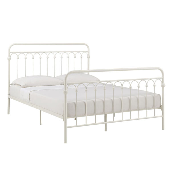 Isobel White Queen Metal Arches Platform Bed, image 1