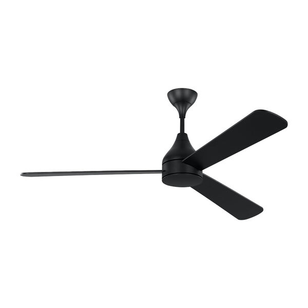 Streaming Smart Midnight Black 60-Inch Indoor/Outdoor Integrated LED Ceiling Fan with Remote Control and Reversible Motor, image 6