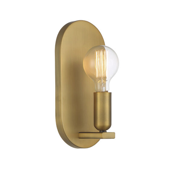 Chelsea Natural Brass Six-Inch One-Light Wall Sconce, image 1