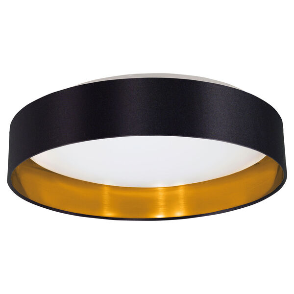 Maserlo LED Black and Gold One-Light Flushmount, image 1