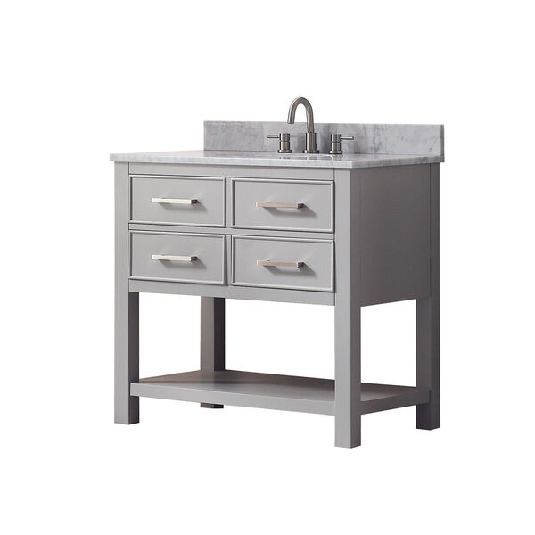 Brooks Chilled Gray 37-Inch Vanity Combo, image 2