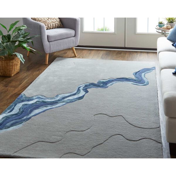 Serrano Gray Blue Rectangular 3 Ft. 6 In. x 5 Ft. 6 In. Area Rug, image 3
