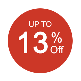Up to 13% off deals