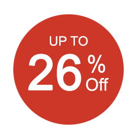 Up to 26% off deals