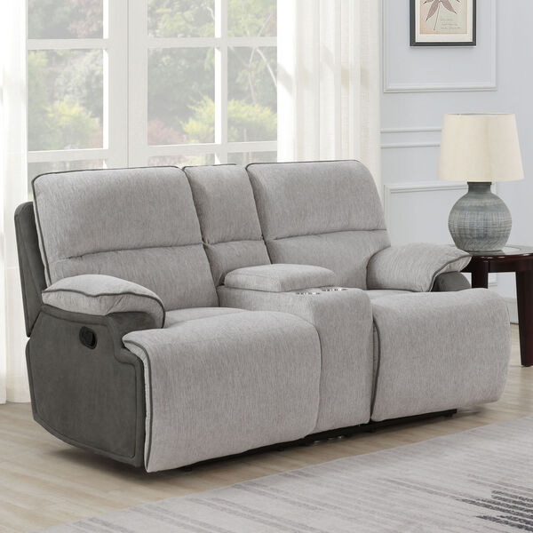 Cyprus Gray Recliner Console, image 1