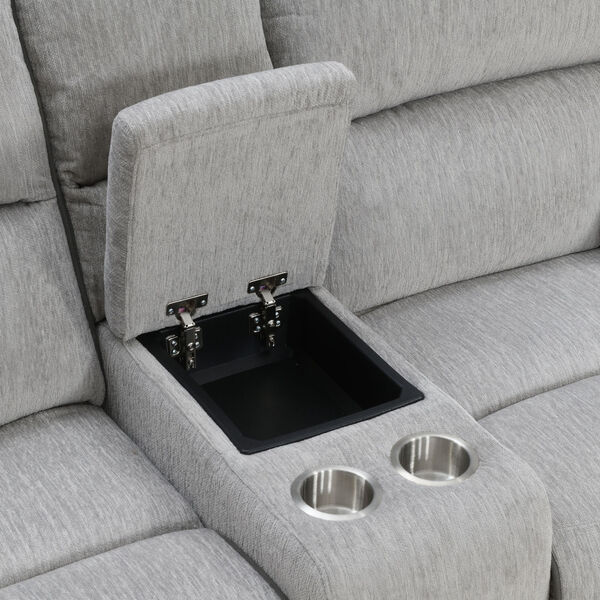 Cyprus Gray Recliner Console, image 6