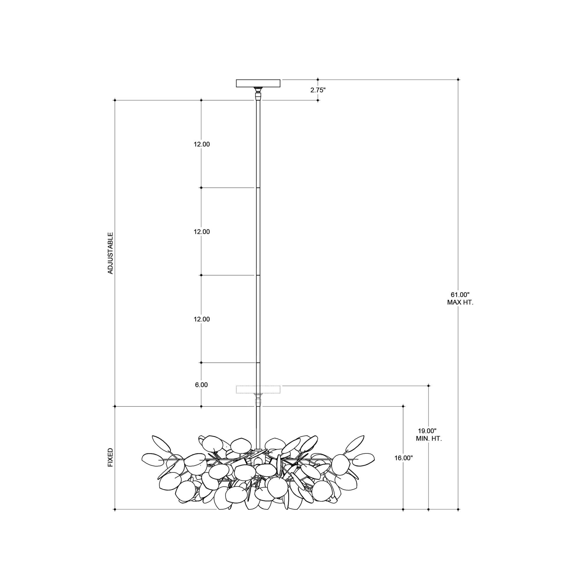 Lunaria 31 Inch Chandelier