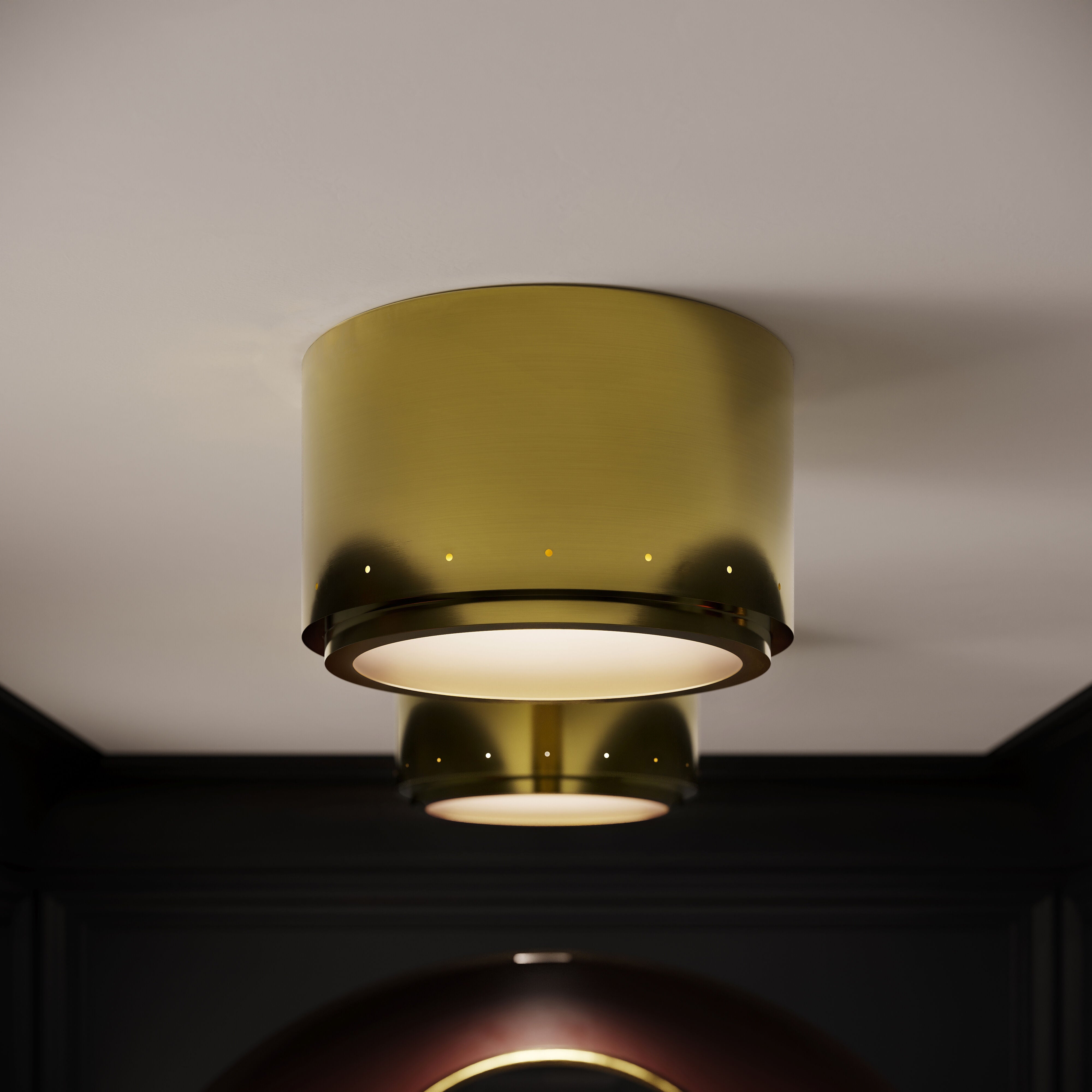 Martyn Lawrence Bullard Moderne 10 Inch Flush Mount