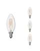 5 Watt LED B11 2700K Filament E12 Clear (4 Pack)
