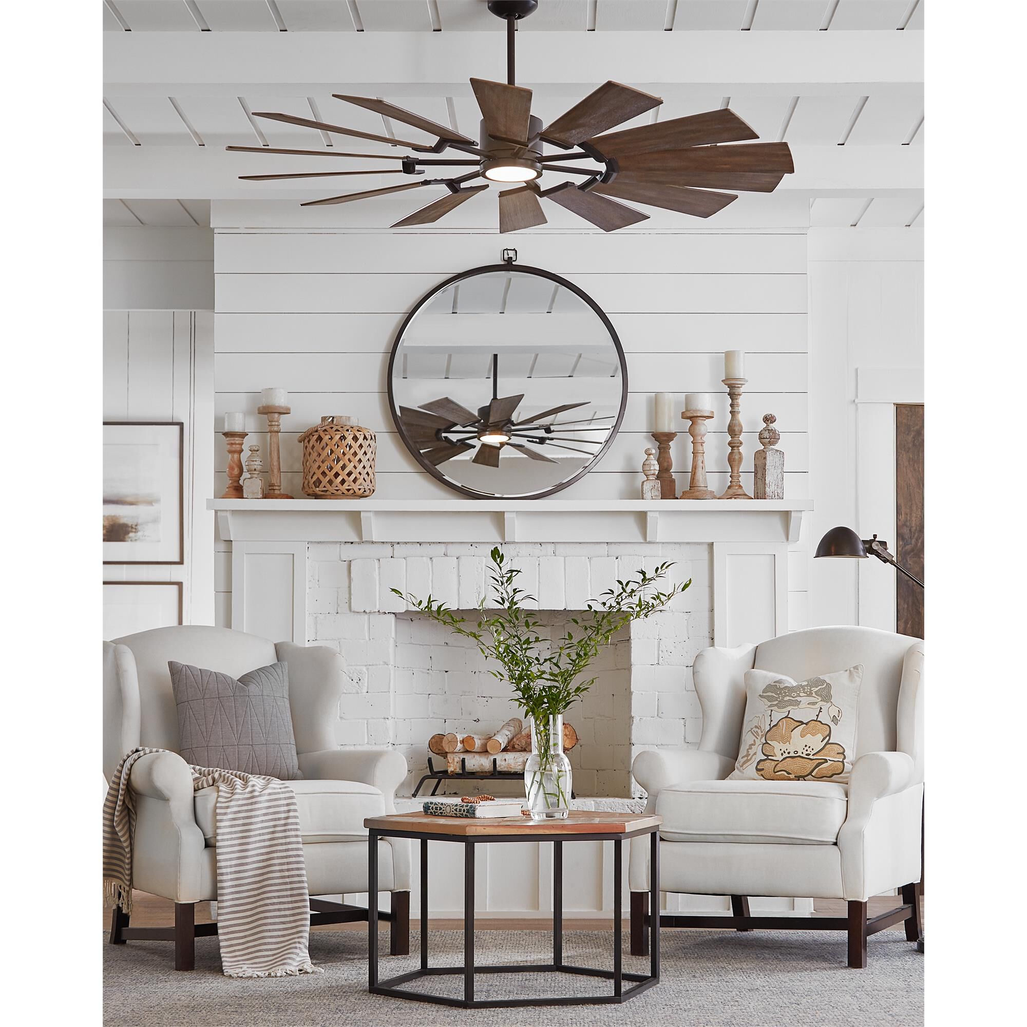Prairie 62 Inch Ceiling Fan with Light Kit