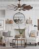 Prairie 62 Inch Ceiling Fan with Light Kit