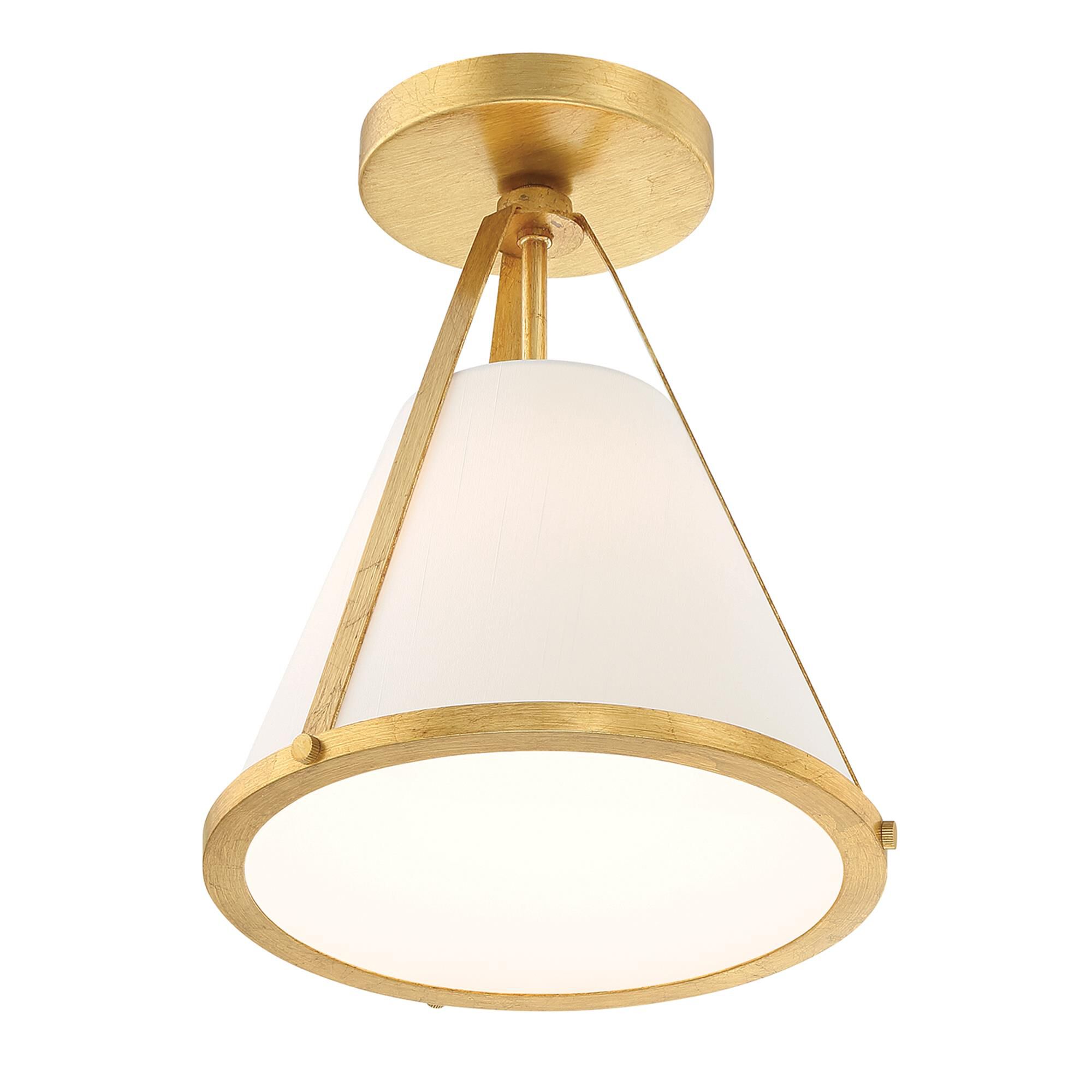 Fulton 9 Inch Semi Flush Mount