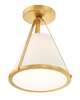 Fulton 9 Inch Semi Flush Mount