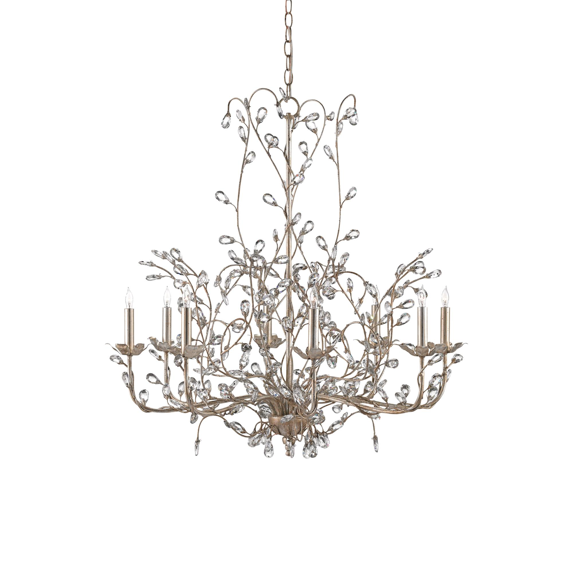 Crystal Bud 33 Inch Chandelier