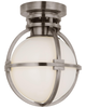 Chapman & Myers Gracie 7 Inch Semi Flush Mount