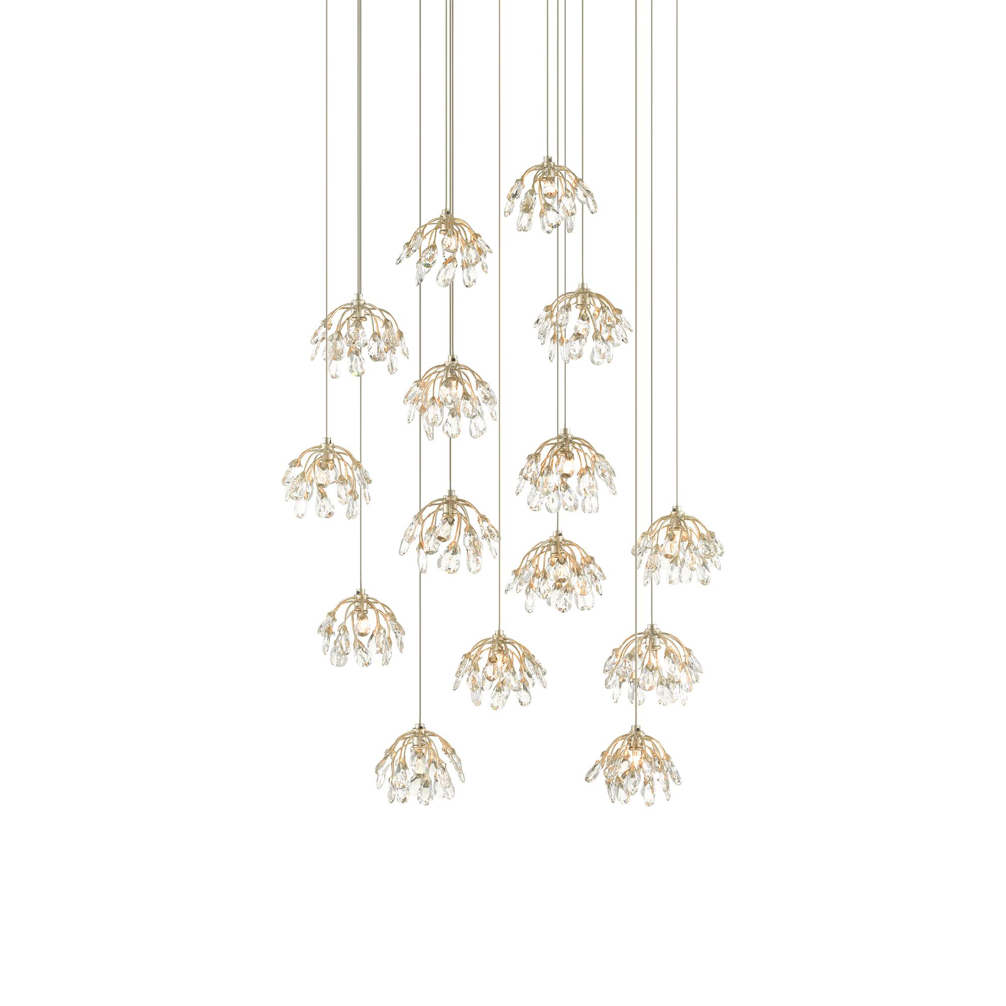 Crystal Bud 15 Light Multi Light Pendant