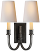 Thomas O'Brien Modern Library 14 Inch 2 Light Wall Sconce