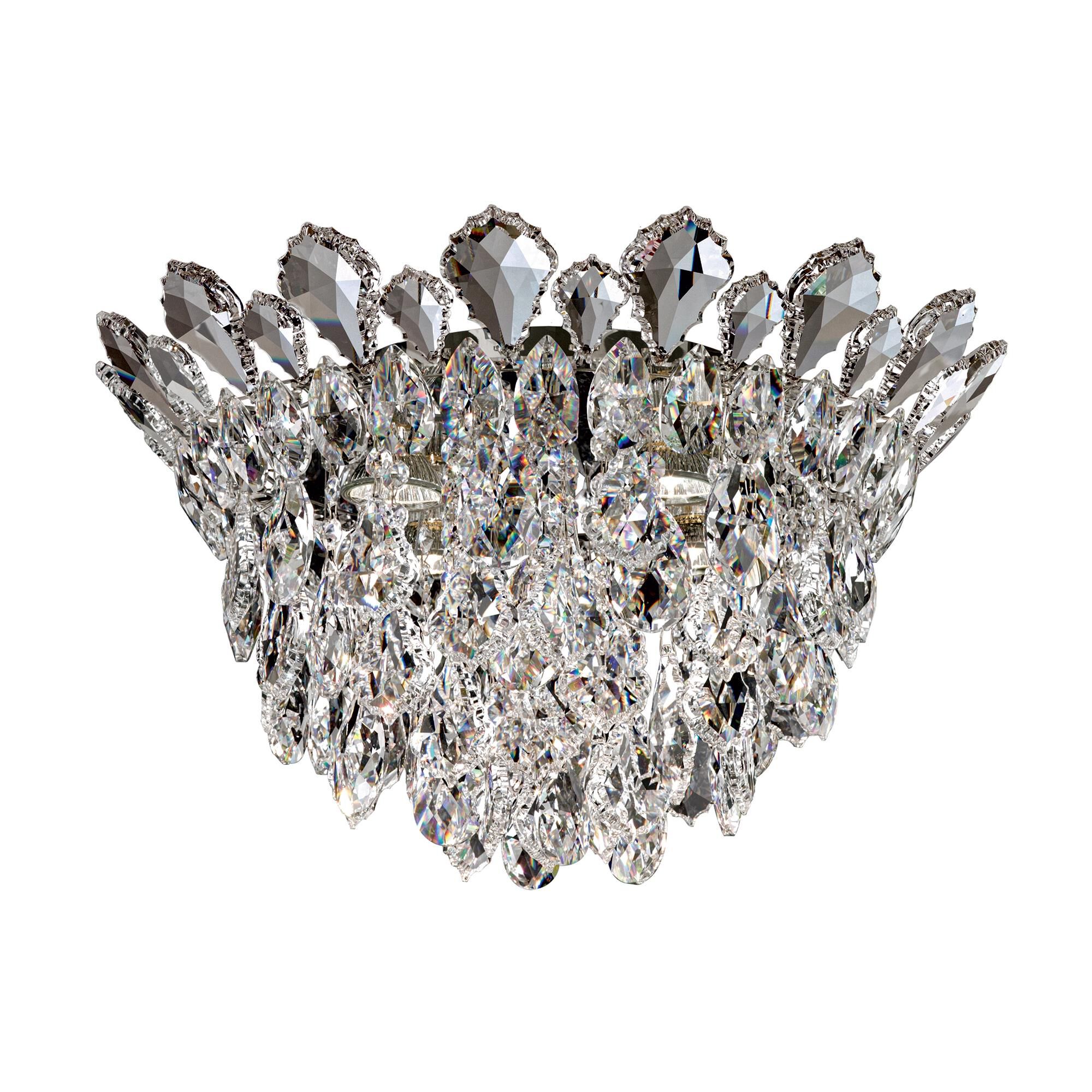 Trilliane Strands 17 Inch 4 Light Flush Mount