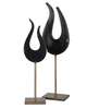 Black Figurine Set of 2