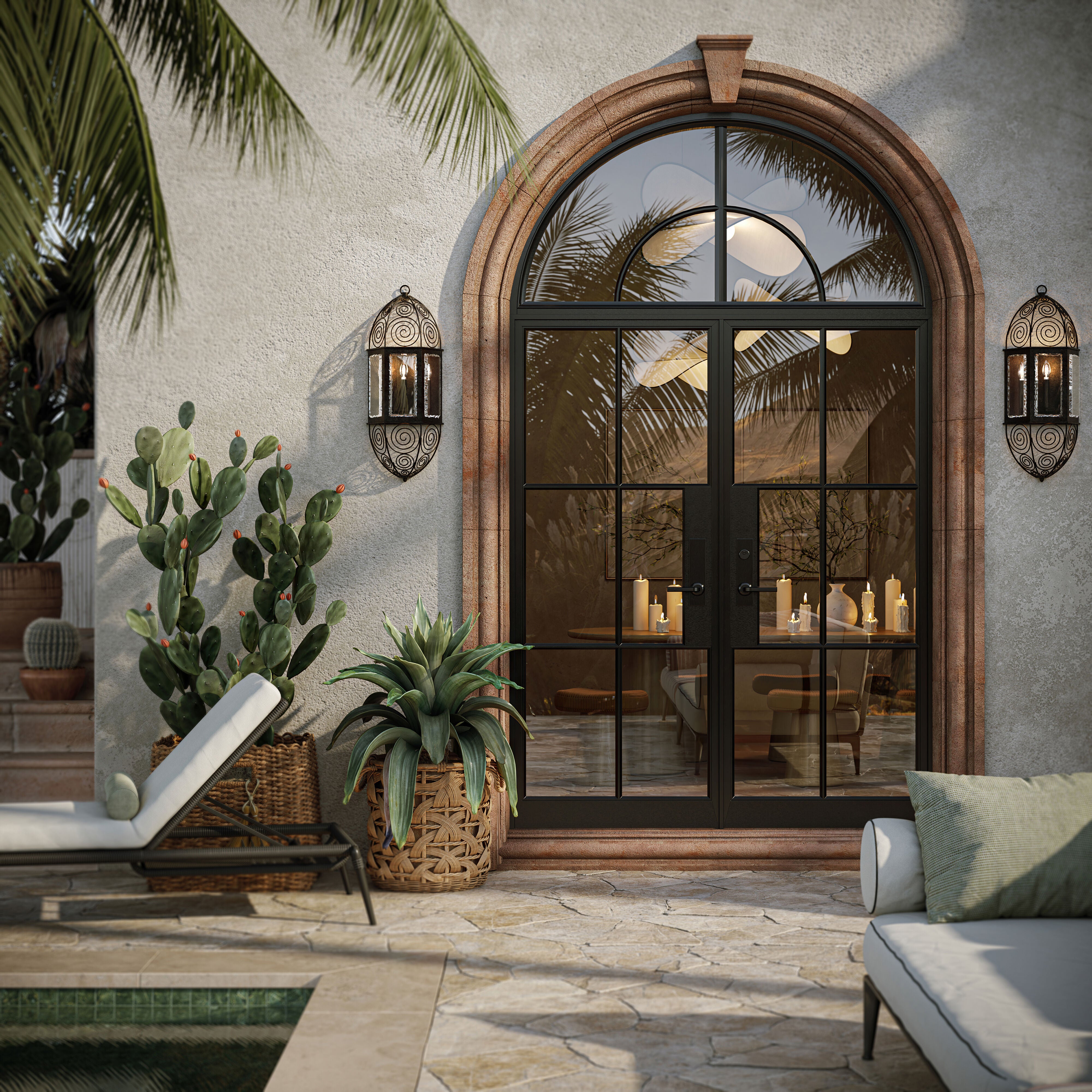 Martyn Lawrence Bullard Andalusia 24 Inch Outdoor Wall Light