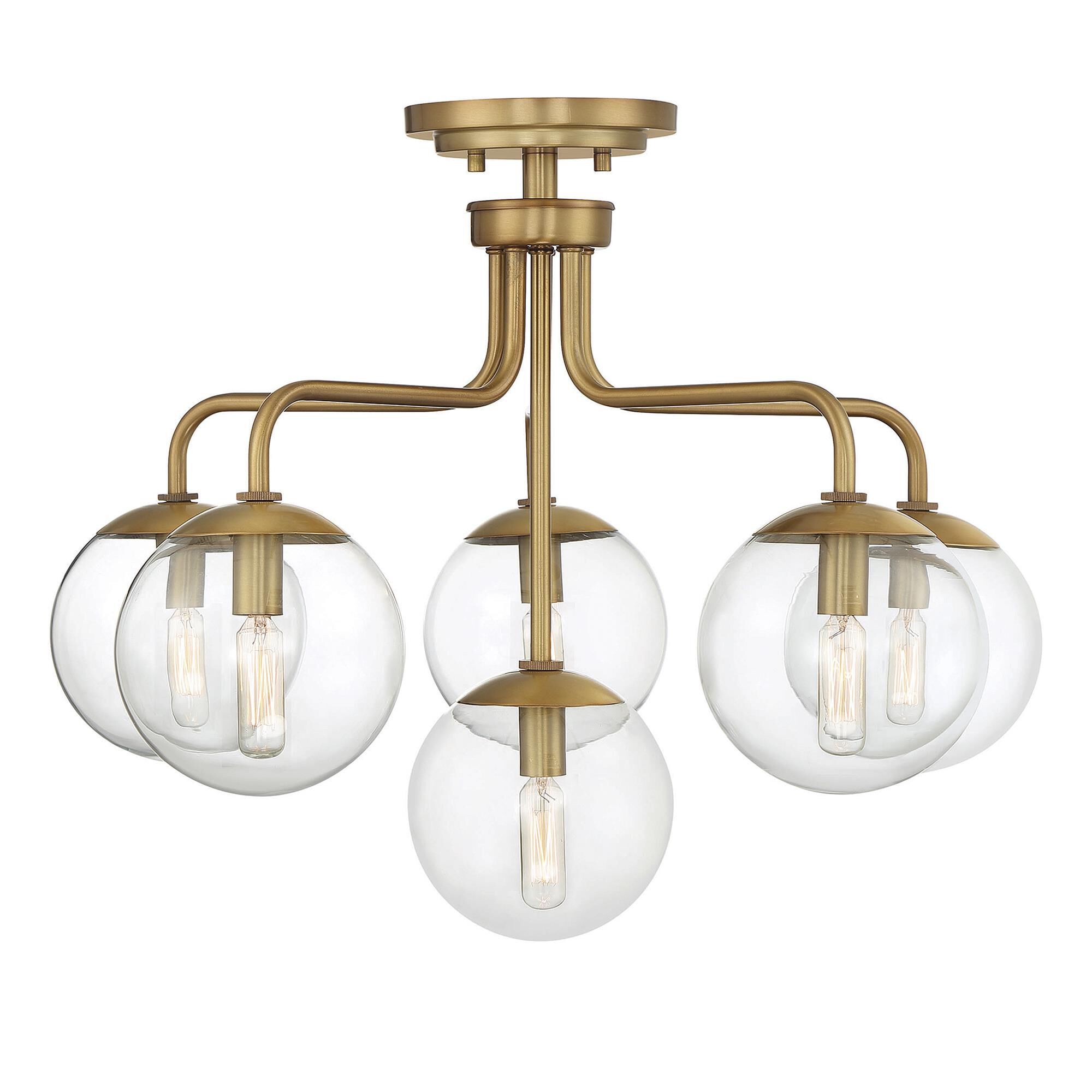 Marco 24 Inch 6 Light Semi Flush Mount