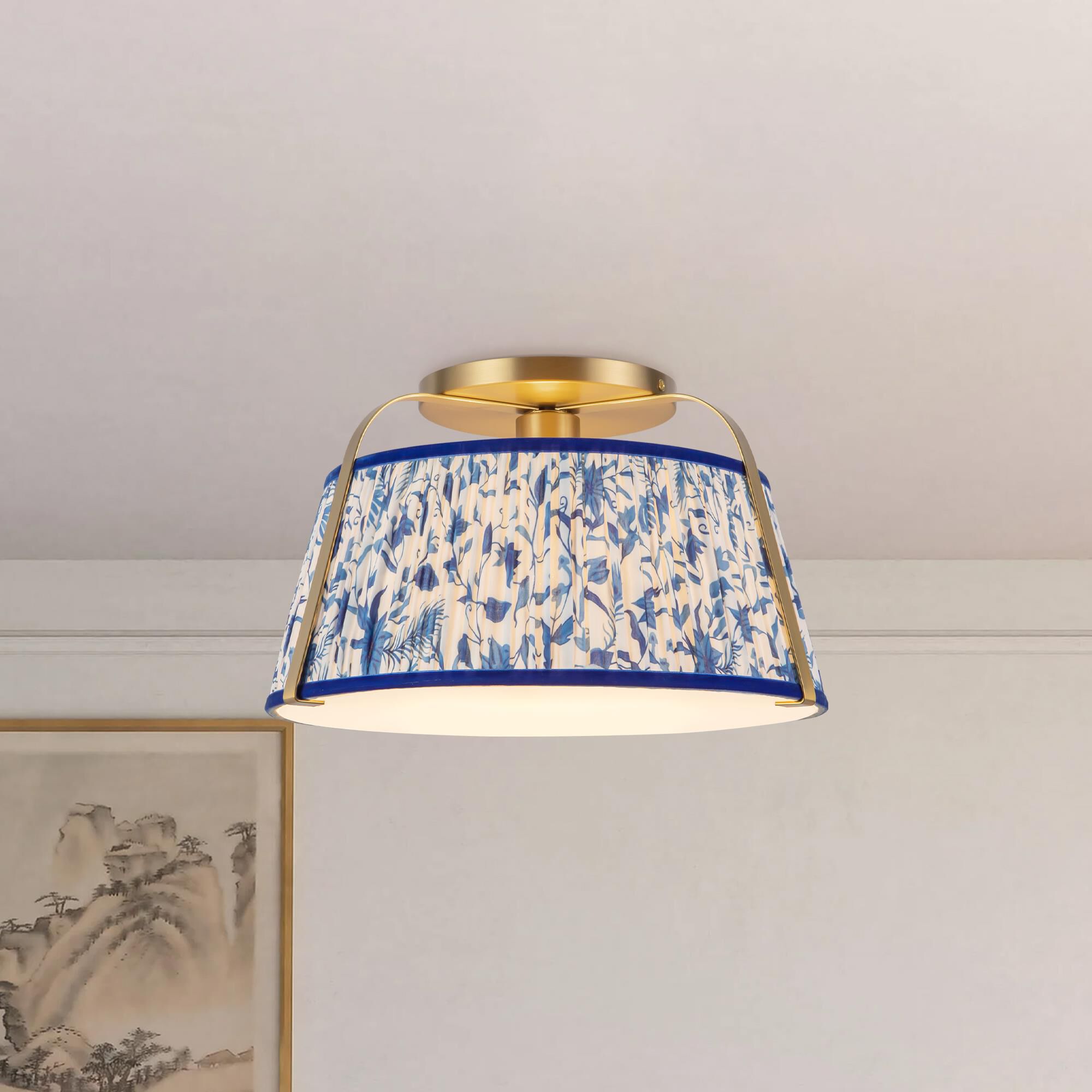 Peyton Fox Scout 13 Inch Semi Flush Mount