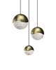 Grapes 8 Inch 3 Light Multi Light Pendant
