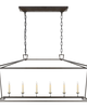 Chapman & Myers Darlana 54 Inch Linear Chandelier