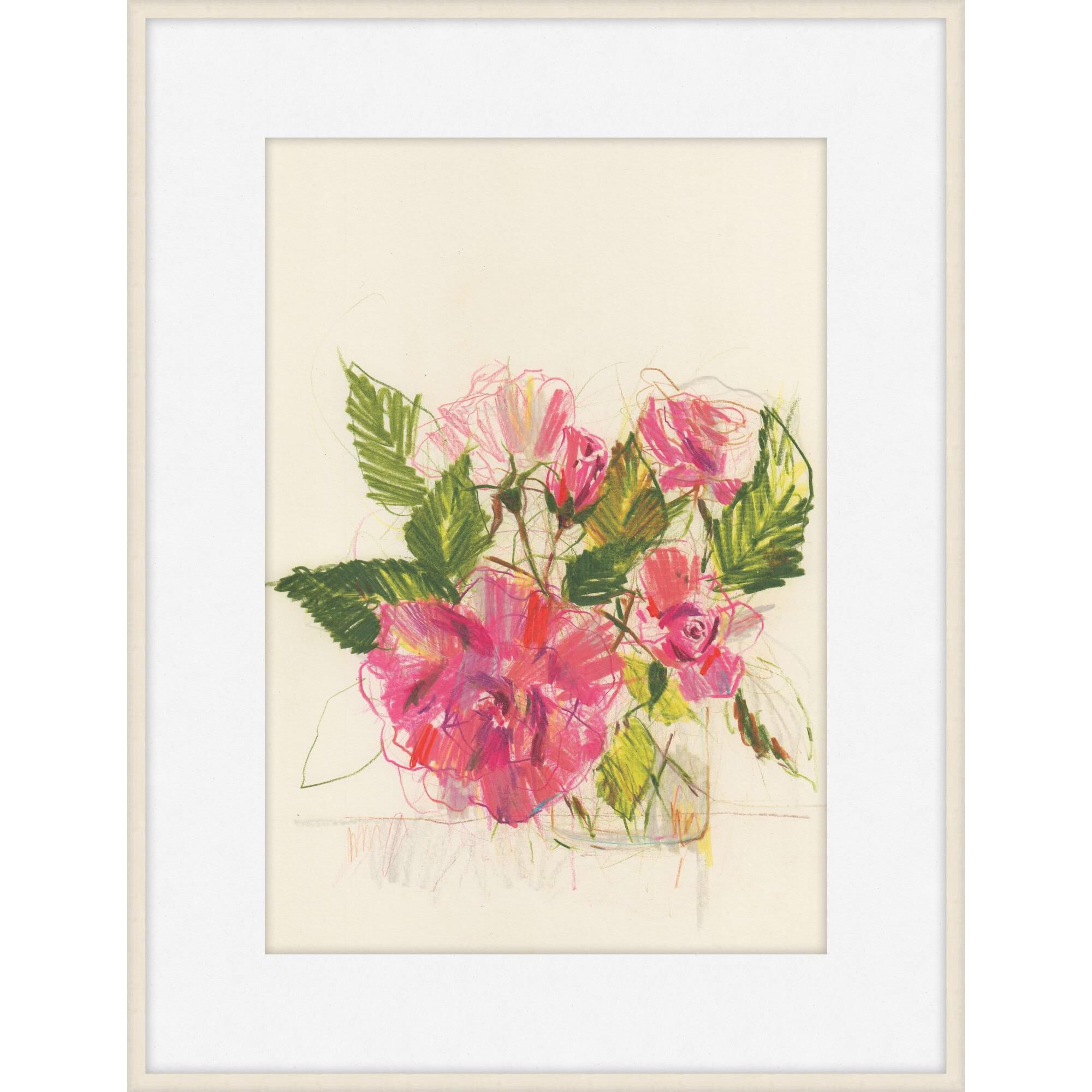 Vase of Roses Print